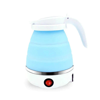 Collapsible Electric Kettle with Silicone Body and Stainless Steel Base for Travel