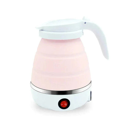 Collapsible Electric Kettle with Silicone Body and Stainless Steel Base for Travel