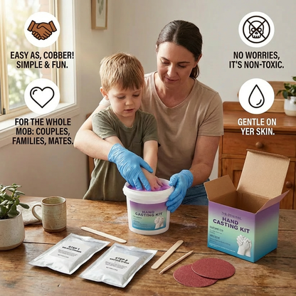 3D Plaster Hand Casting Kit with Molding Frame and Tools for Couples