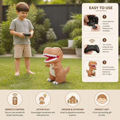 Inflatable T-Rex Dinosaur with Wireless Remote Control and Walking Motion