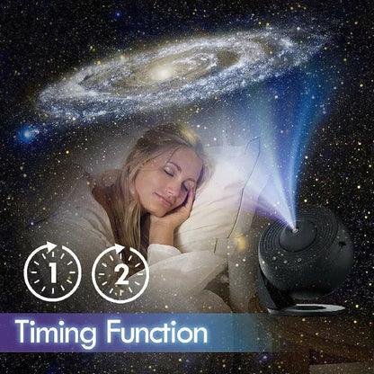 Galaxy Projector with 360 Degree Rotation and 12 Film Discs, Adjustable Focus