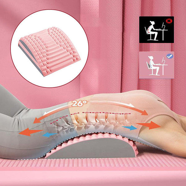 Foam Back Stretching Cushion with 26 Degree Angle and Raised Surface Nodes for Resting