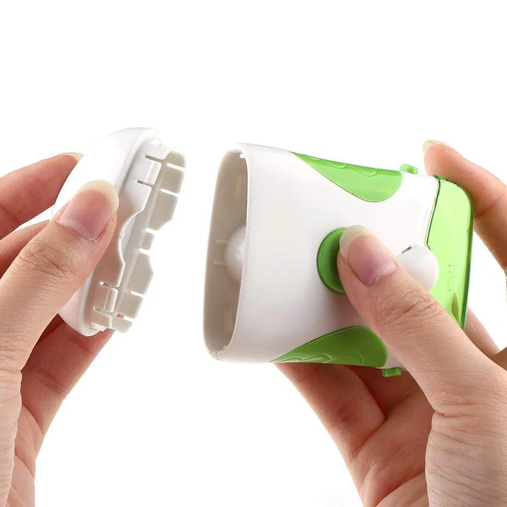 Rechargeable Electric Nail Clipper with Built In LED Light and Rounded Blade