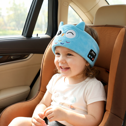 Soft Sleep Headband with Built in Wireless Speakers in Nine Animal Designs for Naps and Flights
