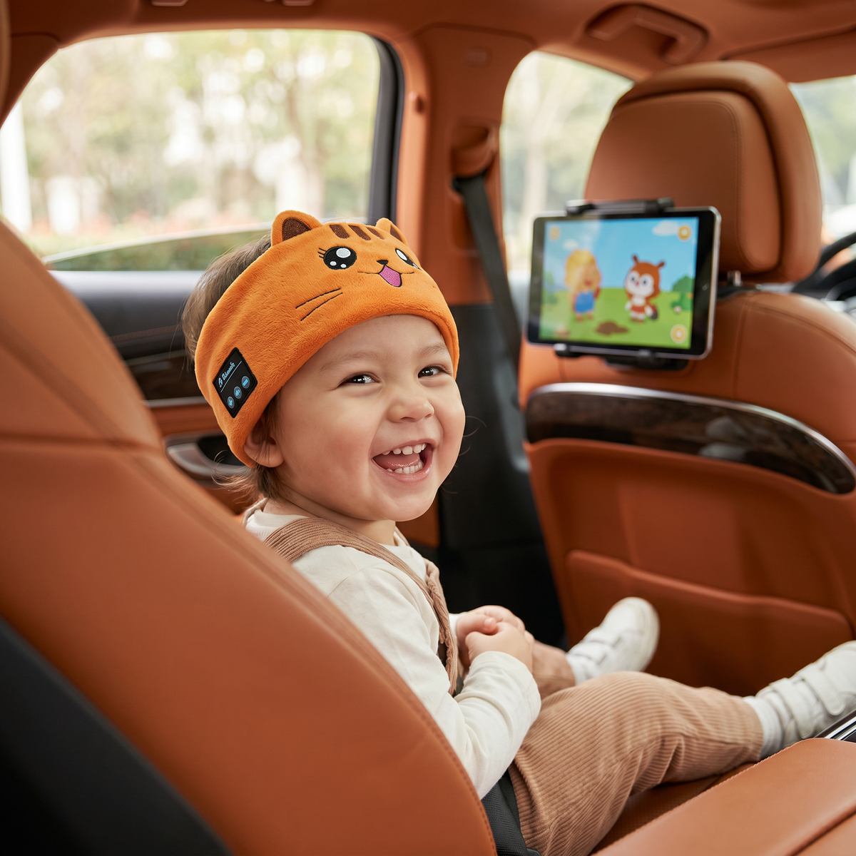 Soft Sleep Headband with Built in Wireless Speakers in Nine Animal Designs for Naps and Flights