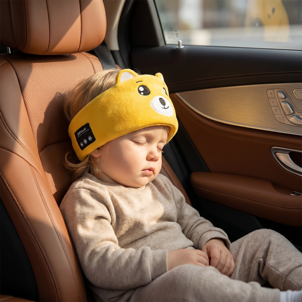 Soft Sleep Headband with Built in Wireless Speakers in Nine Animal Designs for Naps and Flights