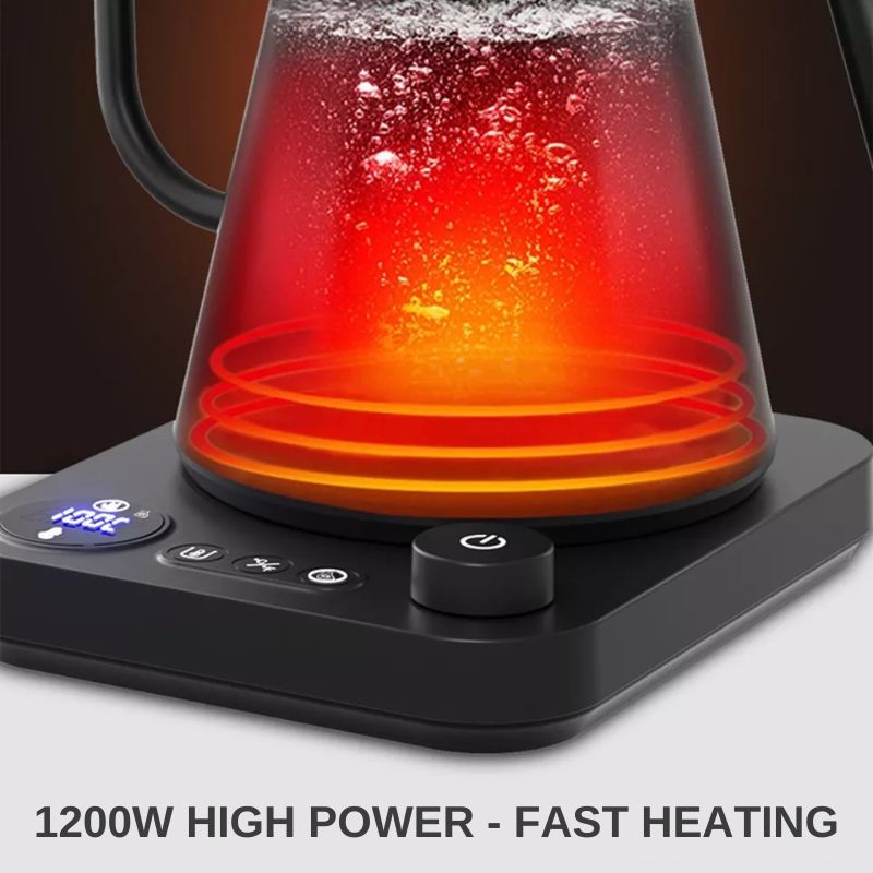 Smart Electric Gooseneck Kettle With Temperature Control