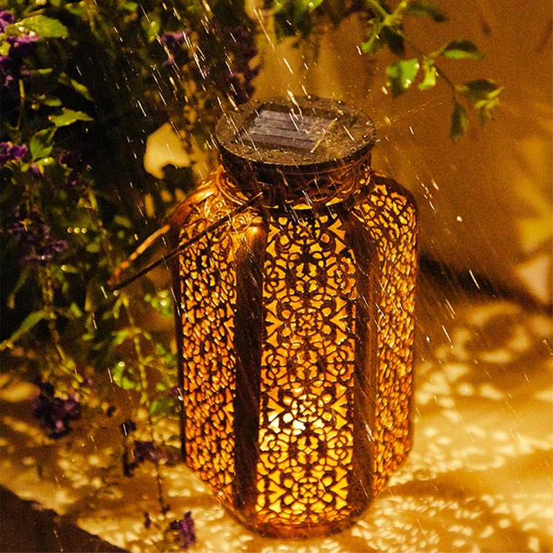 Solar Retro LED Hanging Lantern