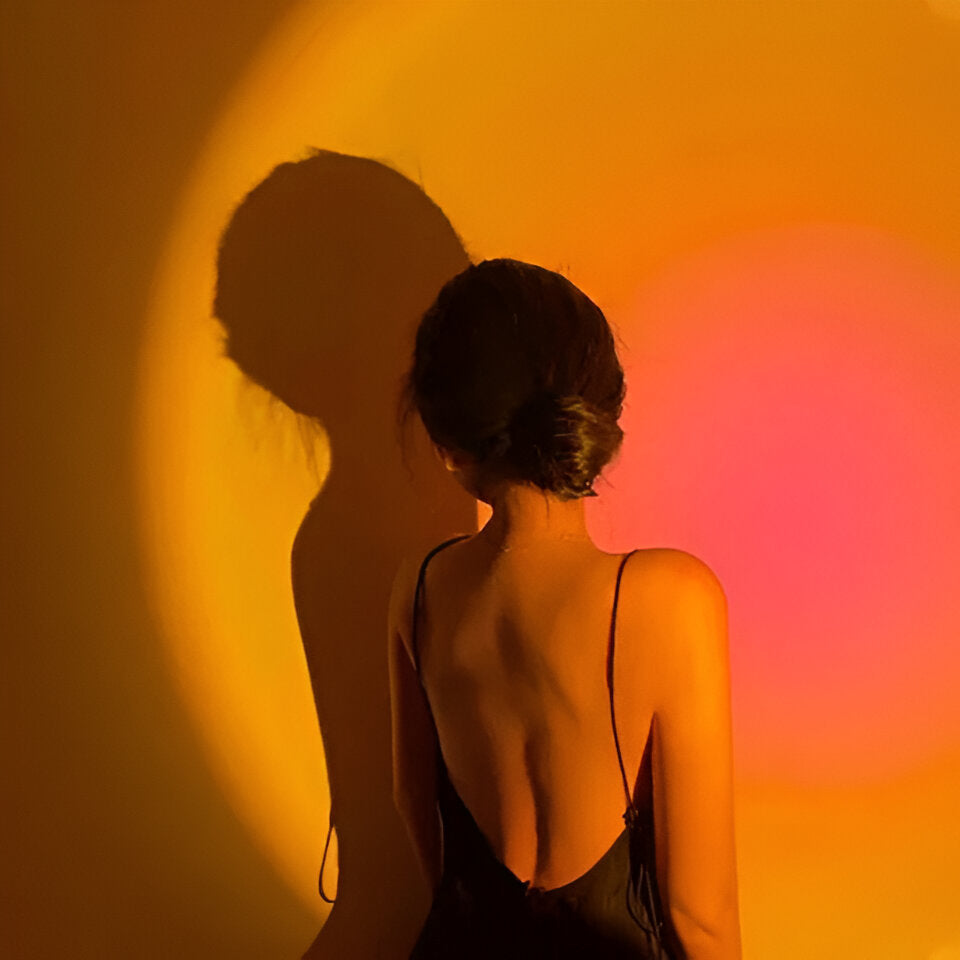 LED Sunset Lamp – Gradient Mood Light for Bedroom & Living Room