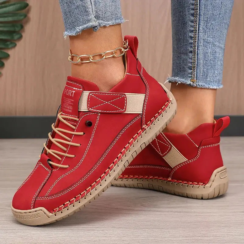Lace-Up Mid-Calf Boots for Women – Stylish & Comfortable