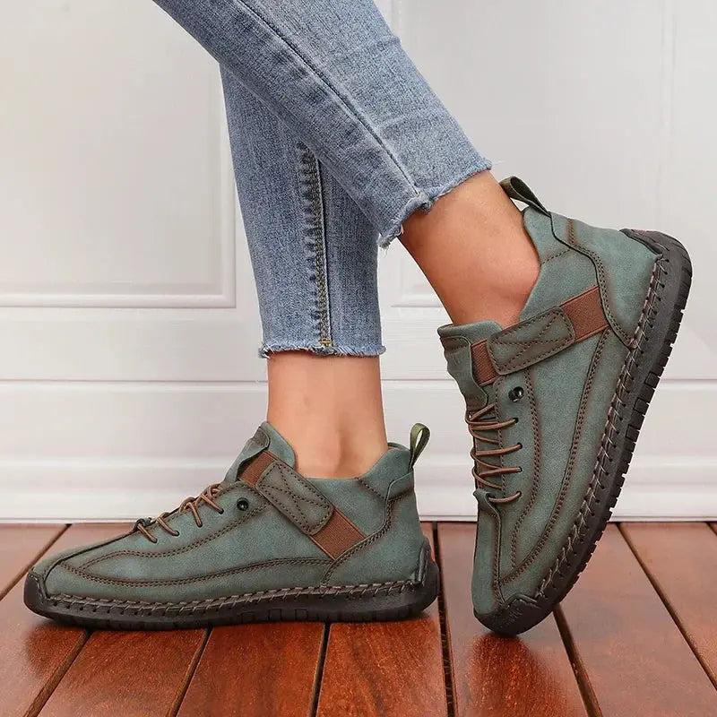Lace-Up Mid-Calf Boots for Women – Stylish & Comfortable