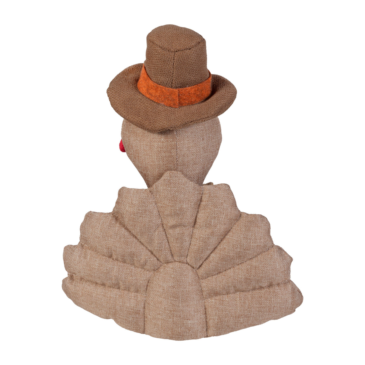 Harvest Table Centerpiece with Autumn Tones and Fabric Turkey, 12 Inches