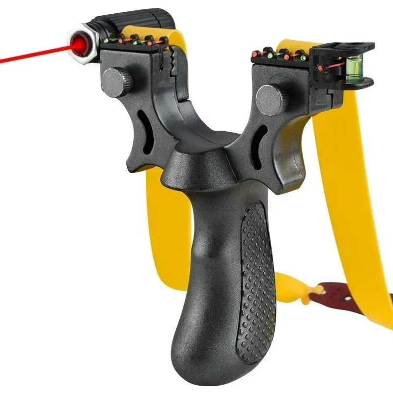 Laser Slingshot with Built-In Level and Anti-Slip Grip, Target Practice Tool