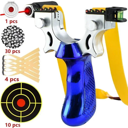 Laser Slingshot with Built-In Level and Anti-Slip Grip, Target Practice Tool