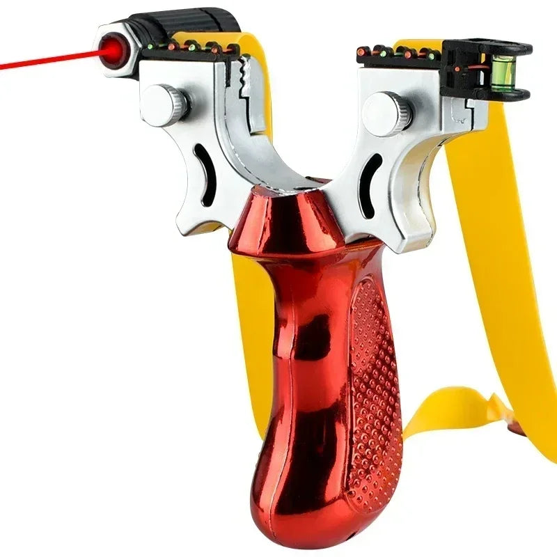 Laser Slingshot with Built-In Level and Anti-Slip Grip, Target Practice Tool