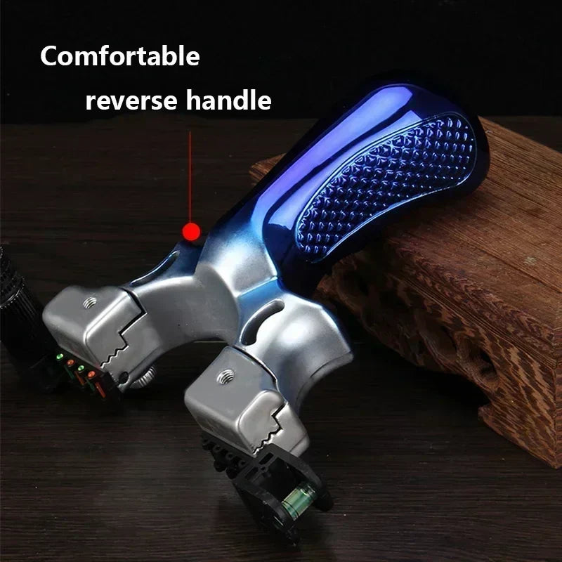 Laser Slingshot with Built-In Level and Anti-Slip Grip, Target Practice Tool