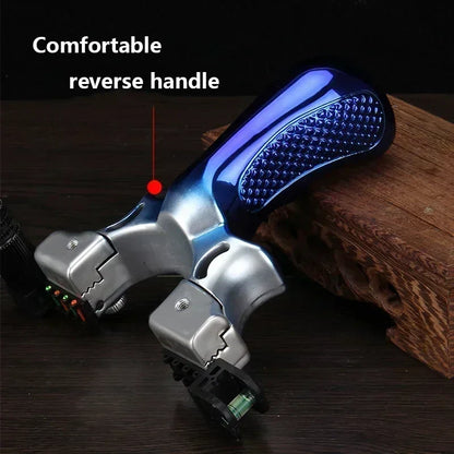Laser Slingshot with Built-In Level and Anti-Slip Grip, Target Practice Tool