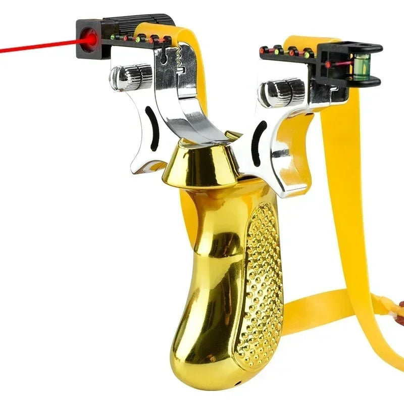 Laser Slingshot with Built-In Level and Anti-Slip Grip, Target Practice Tool