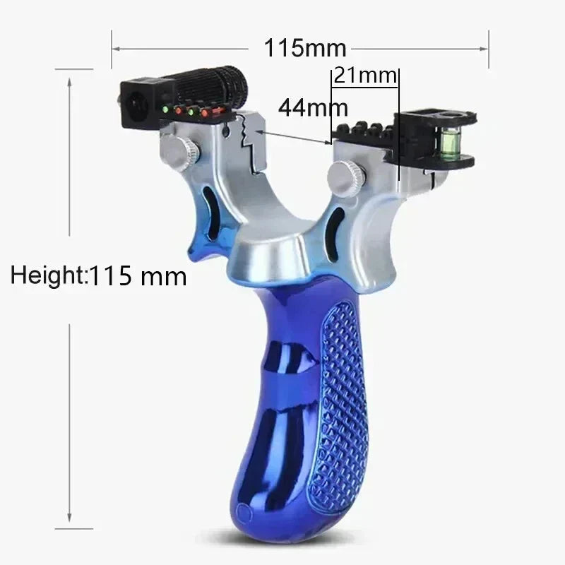Laser Slingshot with Built-In Level and Anti-Slip Grip, Target Practice Tool