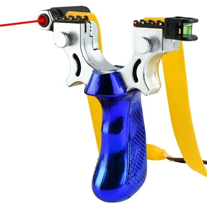 Laser Slingshot with Built-In Level and Anti-Slip Grip, Target Practice Tool