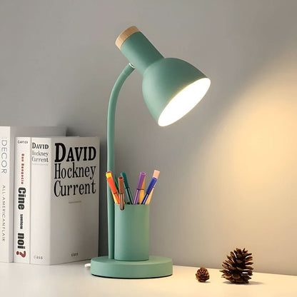 Modern LED Desk Lamp  Integrated Pen Holder and Adjustable Head - Product detail 5