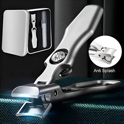 Stainless Steel Nail Clipper for Travel with Ergonomic Non Slip Handle and Pocket Size