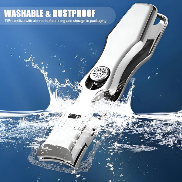 Stainless Steel Nail Clipper for Travel with Ergonomic Non Slip Handle and Pocket Size
