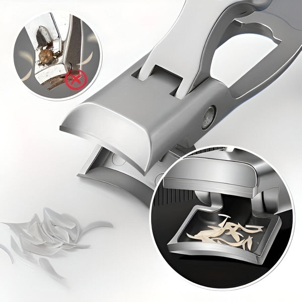 Stainless Steel Nail Clipper for Travel with Ergonomic Non Slip Handle and Pocket Size