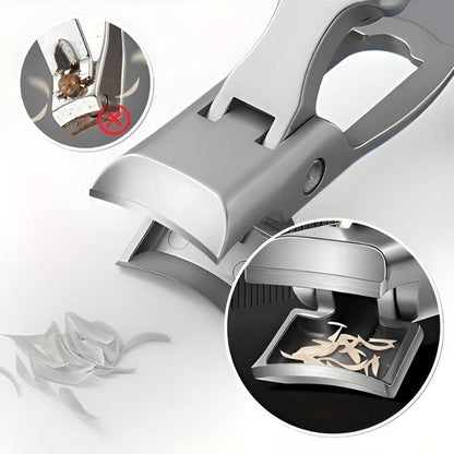 Stainless Steel Nail Clipper for Travel with Ergonomic Non Slip Handle and Pocket Size