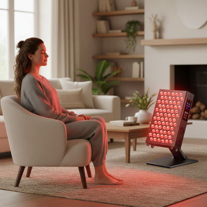 Red Light Therapy Panel with 660nm and 850nm Wavelengths for Facial and Body Care