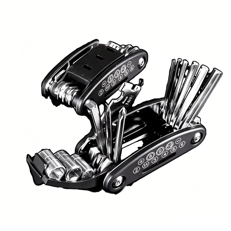 16 in 1 Socket Wrench with Rotating Head and Textured Grip Handle