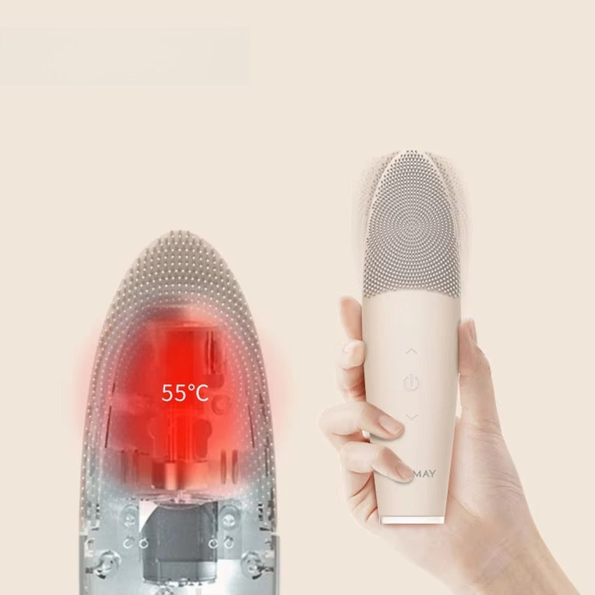 Facial Cleansing Brush with 5 Modes and Silicone Head, Makeup Remover and Massager