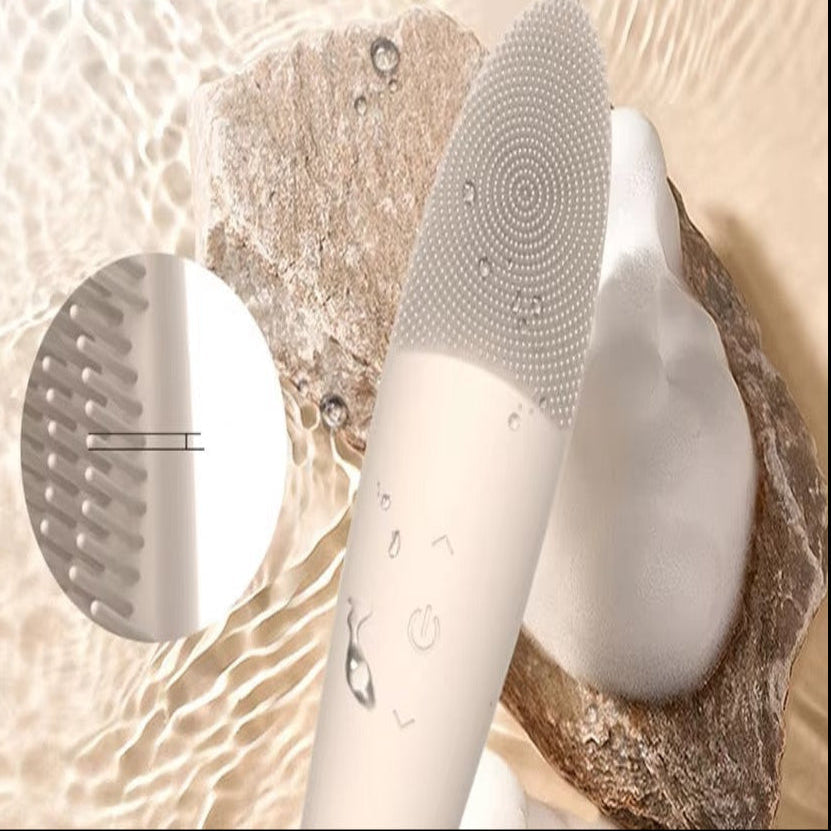 Facial Cleansing Brush with 5 Modes and Silicone Head, Makeup Remover and Massager