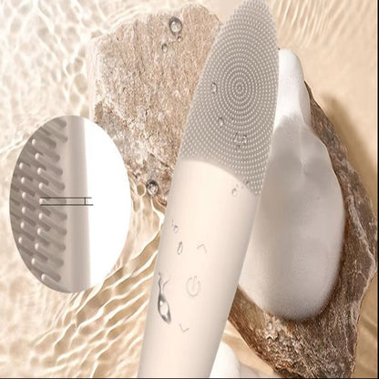 Facial Cleansing Brush with 5 Modes and Silicone Head, Makeup Remover and Massager