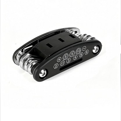 16 in 1 Socket Wrench with Rotating Head and Textured Grip Handle