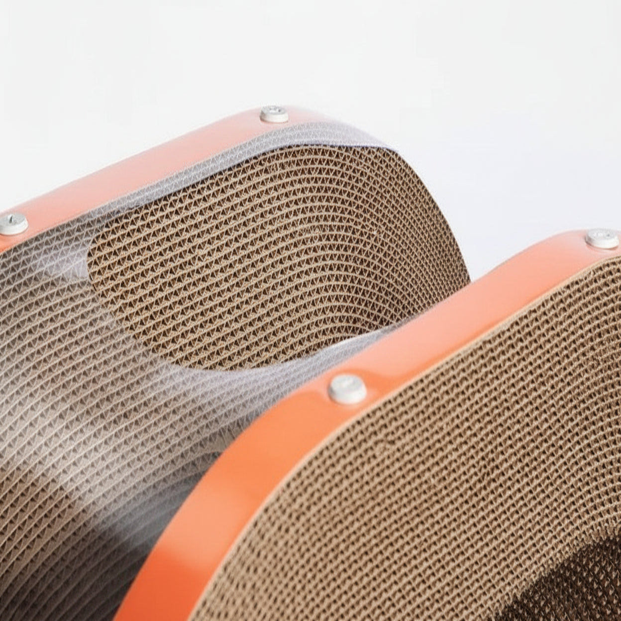 Cat Scratching Board with Raised Nest and Corrugated Cardboard Surface for Indoor Cats