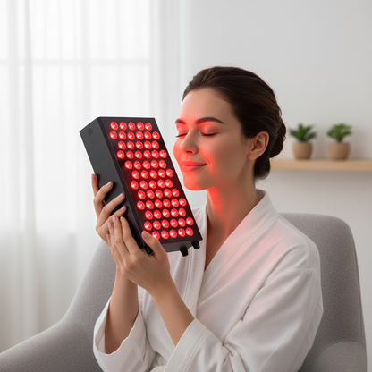 Red Light Therapy Panel with 660nm and 850nm Wavelengths for Facial and Body Care