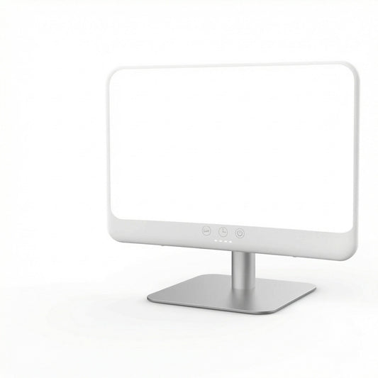 10,000 Lux Bright Light Lamp with Adjustable Brightness for Desk, Table, and Indoor Use