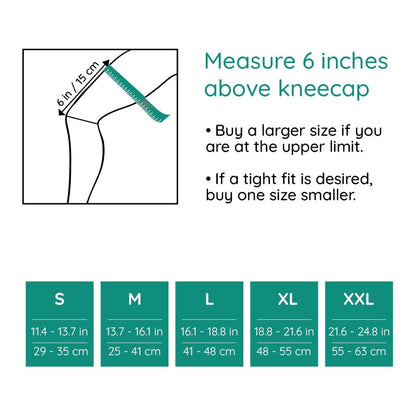 Knee Sleeve with Silicone Pad and Adjustable Straps, Low-Profile Breathable