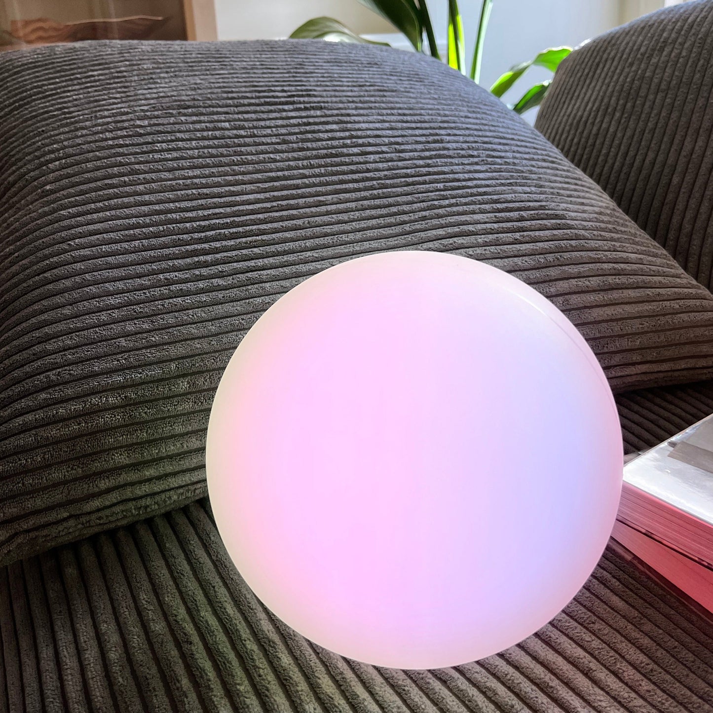 Color Changing LED Orb Lamp with Remote Control and IP65 Weather Rating