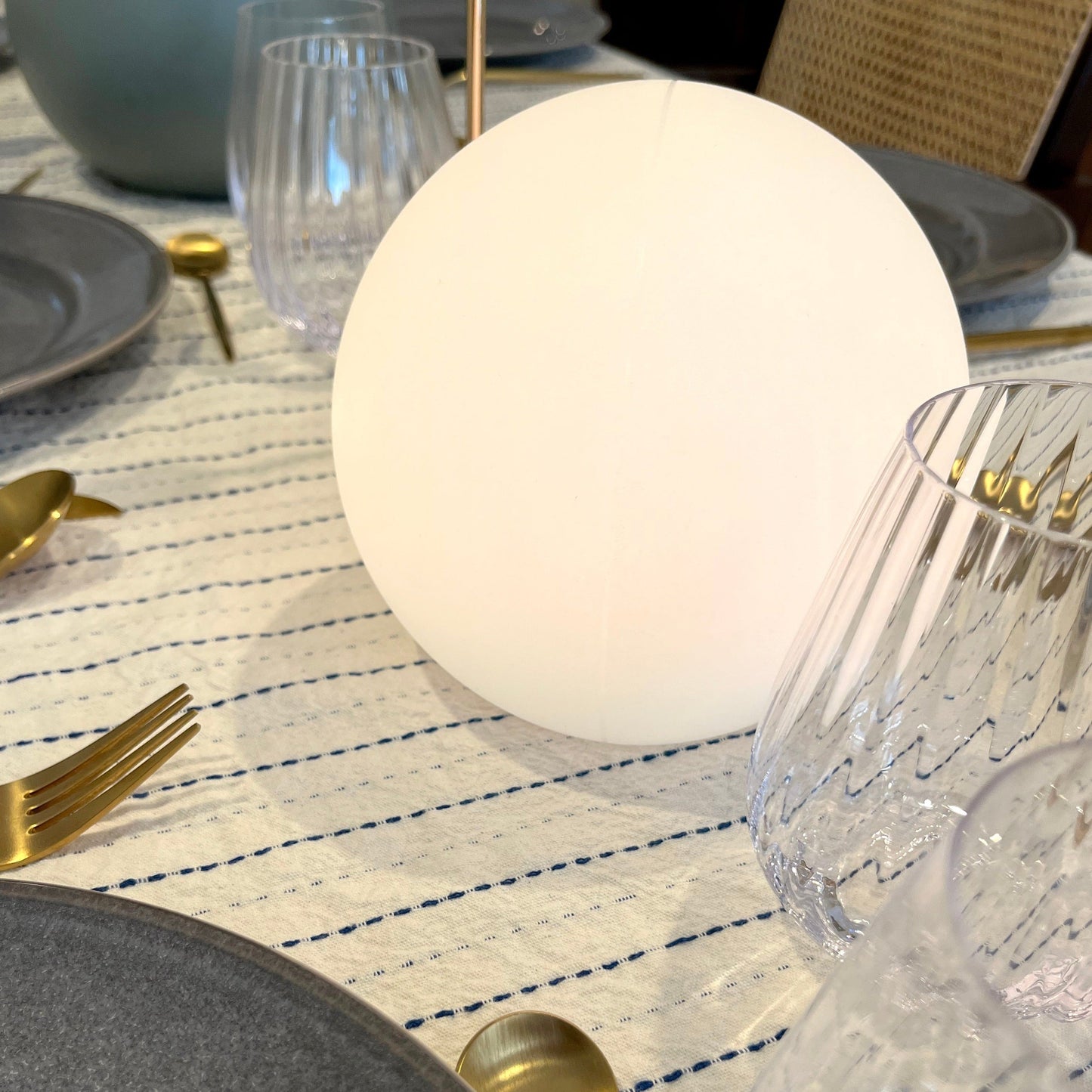 Color Changing LED Orb Lamp with Remote Control and IP65 Weather Rating