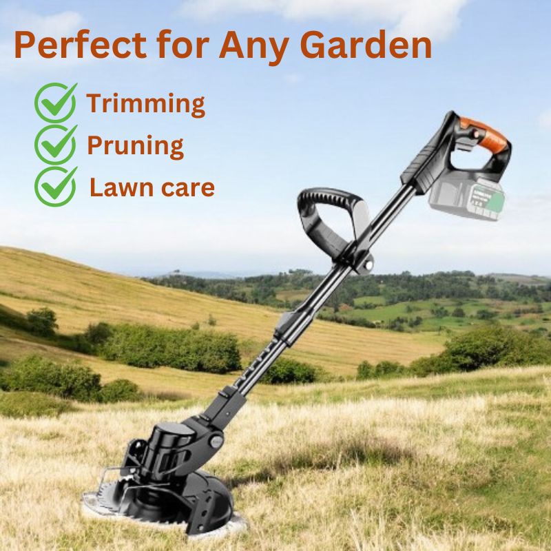 Electric Weed Wacking Grass Trimmer with 3 Powerful Blades