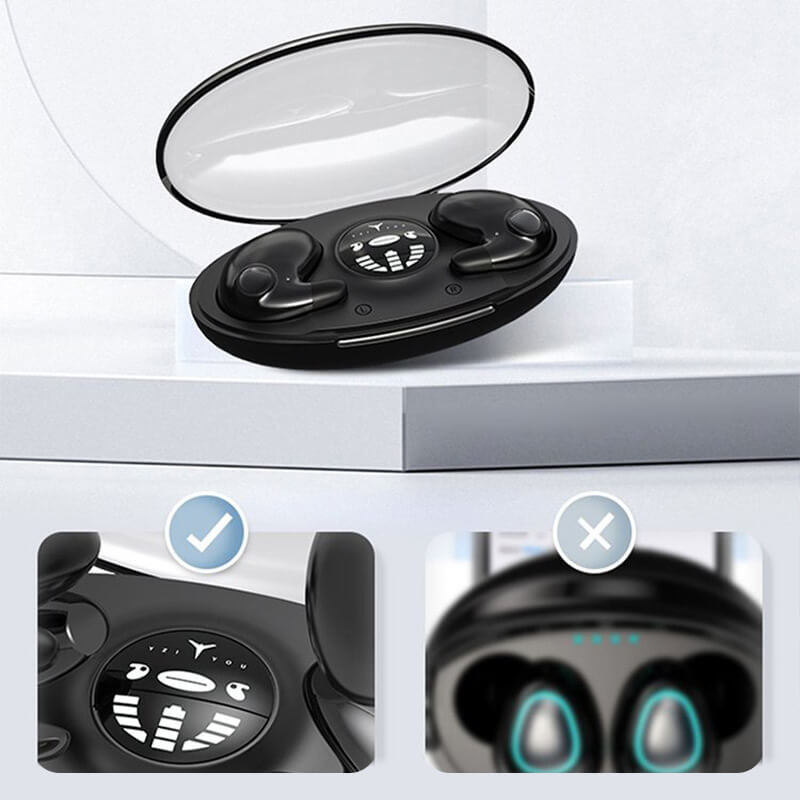 Wireless Sleep Earbuds with Noise Blocking and 24 Hour Battery, Ultra Thin Design
