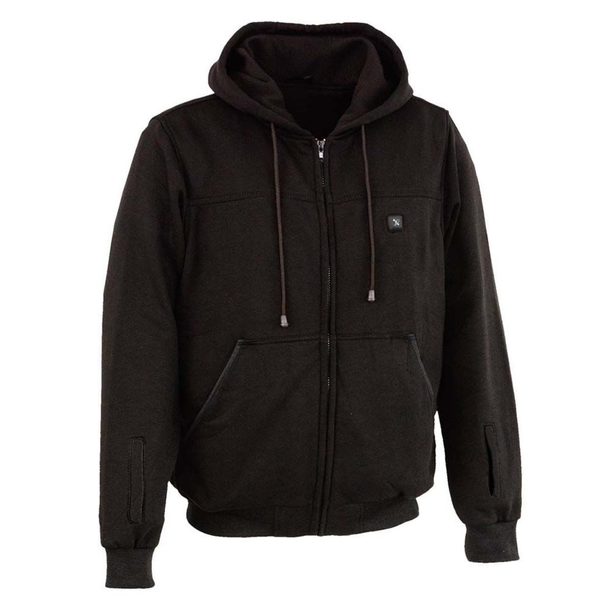 Mens Heated Hoodie with Rechargeable Battery and Three Heat Settings for Outdoor Wear