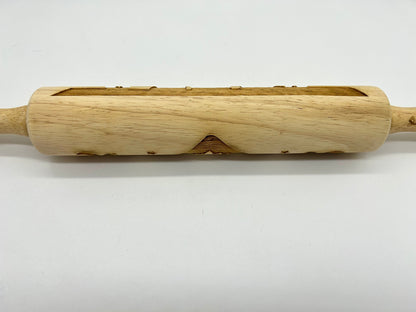 Christmas Nativity Embossed Rolling Pin That Imprints Cookies, Fondant, Clay and Salt Dough Ornaments
