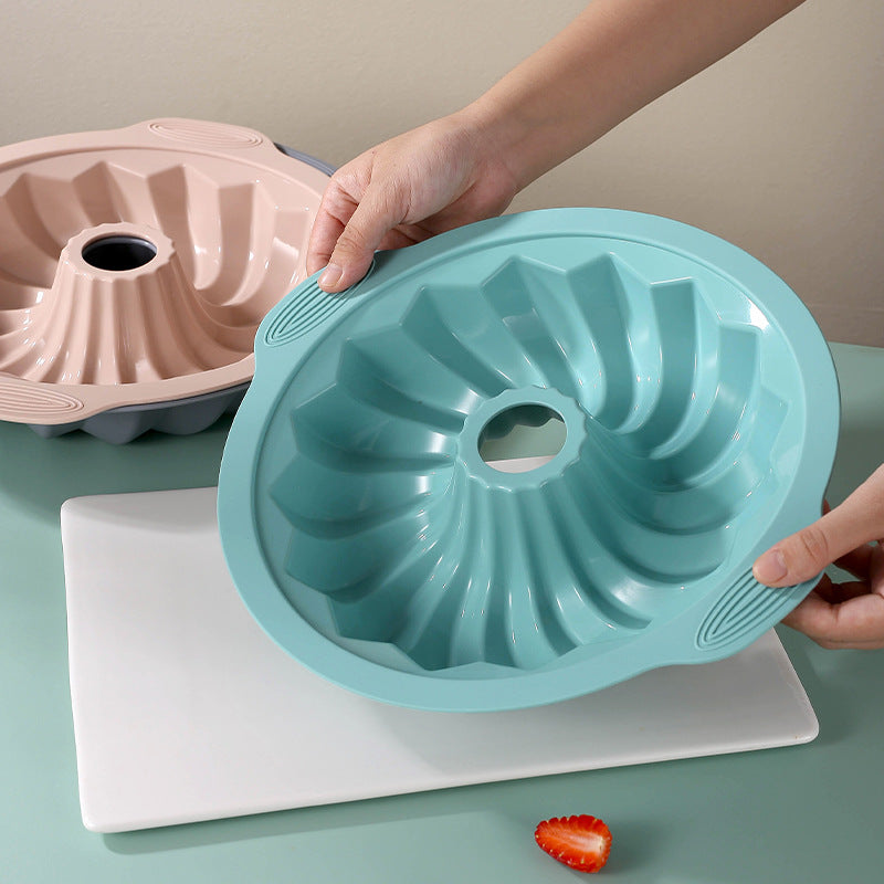 Cake Baking Mold with Decorative Pattern and Nonstick Silicone, Dishwasher Safe
