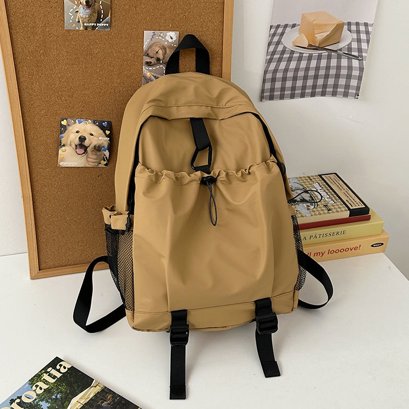 Daily Backpack with Padded Adjustable Straps and Water Resistant Fabric, Mesh Side Pockets