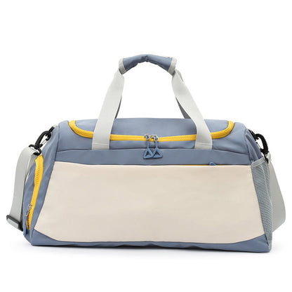 Weather Resistant Sports Duffel Bag with Padded Carry Handles and Adjustable Strap for Gym