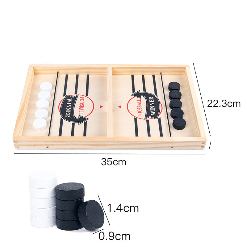 Wooden Catapult Board Game with Sling Shot Play Pieces