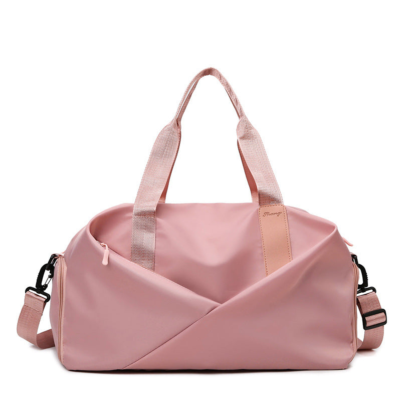Water Resistant Gym Duffel Bag with Separate Shoe Compartment and Shoulder Strap for Travel